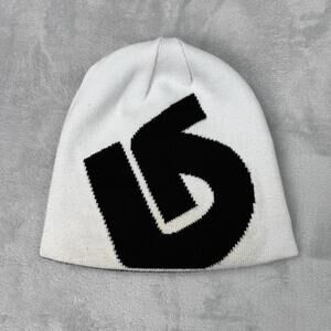 Burton Snowboard Beanie Reversible Knit Fleece Adult One Size Y2K Ski Winter Hat